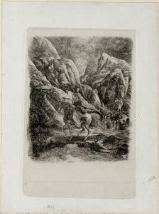 山のライダー 作： Rodolphe Bresdin