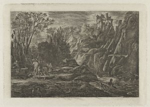 Ruiter en doud in het landschap 騎士と死 古い伝説 作： Rodolphe Bresdin