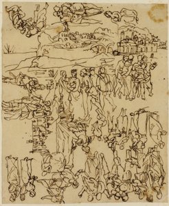 スケッチシートキリストの生涯 作： Rodolphe Bresdin