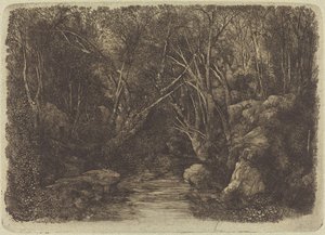 森の小川 作： Rodolphe Bresdin