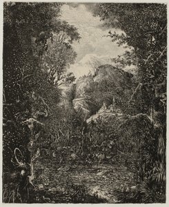 沼地を越えた都市 作： Rodolphe Bresdin