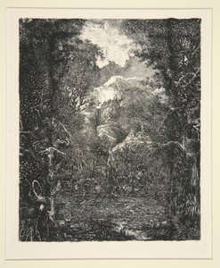The City Beyond the Marsh (La Ville derri?re la marecage) 作： Rodolphe Bresdin