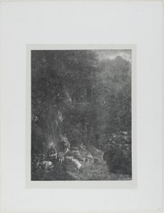 鹿のいる聖家族 作： Rodolphe Bresdin