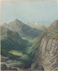 アルプスの谷 作： Rodolphe Leon Berthoud