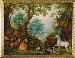 動物たちの中のオルフェウス（銅板画）