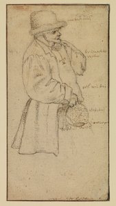 瓶を運ぶ農民、直腸、16世紀 作： Roelandt Jacobsz. Savery