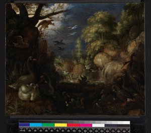 鳥の創造、1619 作： Roelandt Jacobsz. Savery