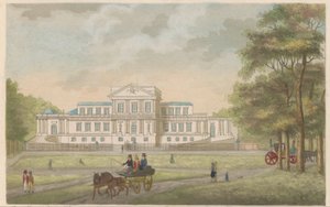 ハールレムのパビリオン ウェルゲレゲン、1825年頃 デン ヘーレ ホープによって建てられたロイヤル パビリオン ウェルゲレーゲン - デン ジャーレ 1786 年、ハールレムの近く / ル パビリオン ロイヤル ウェルゲレーゲン - バティ パー ル シーア ホープ - ラン 1786 - プレス デ ハーレム (オブジェクトのタイトル) 作： Roelof van der Meulen