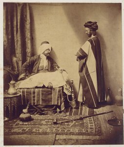喫煙中の会話、1858 作： Roger Fenton