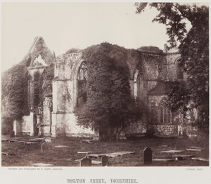 ヨークシャー、ボルトン修道院、1857年頃（アルビネン・プリント