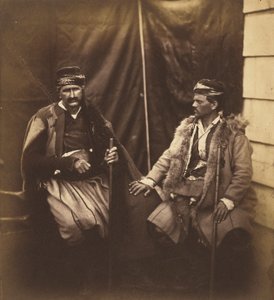 二人のクロアチア人の話し合い。 作： Roger Fenton