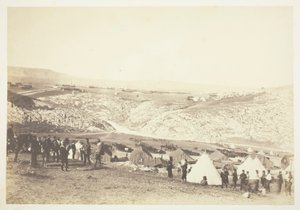 騎馬砲兵隊の野営地、1855 年。