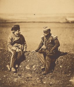 シセ将軍＆スタッフ・オフィサー 作： Roger Fenton
