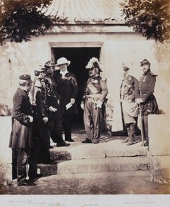 1855年のクリミア戦争に関する52枚の写真のアルバムから、本社のグループ 作： Roger Fenton