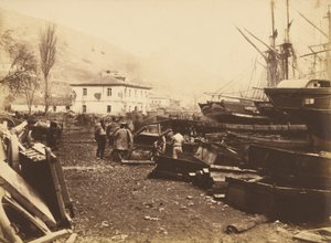 上陸場、オードナンス埠頭、バラクラヴァ 作： Roger Fenton