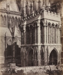 リンカーン大聖堂：ガリラヤポーチ、c。 1857。 作： Roger Fenton
