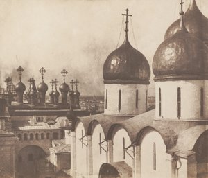 モスクワ、クレムリンの教会のドーム 作： Roger Fenton