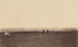キャスカート・ヒルのルックアウトの警官たち 作： Roger Fenton