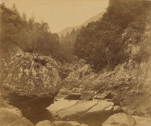 Lwgwyの岩：Bettws-y-Coed。 作： Roger Fenton