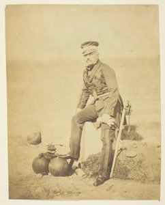 サー・ヘンリー・ウィリアム・バーナード (1799-1857)、将軍、参謀総長。 クリミアで撮影 作： Roger Fenton