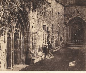 ティンターン・アビーの回廊、1854年（写真） 作： ロジャー・フェントン