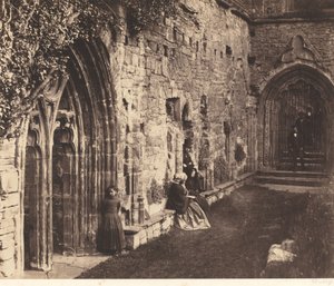 回廊、ティンターン修道院 作： Roger Fenton