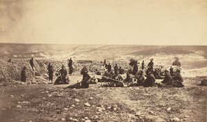 インケルマンのフランス軍堡塁 作： Roger Fenton
