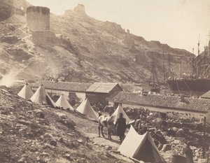 ジェノバ城、バラクラヴァ、1855 年。 作： Roger Fenton