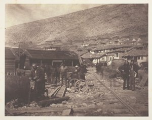鉄道操車場、バラクラヴァ 作： Roger Fenton