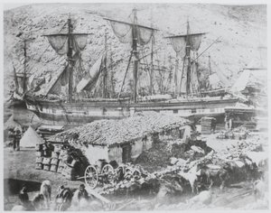 バラクラバの港にある牛の桟橋 作： Roger Fenton