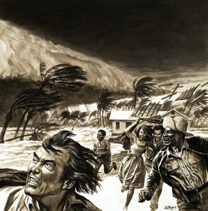 カリブ海を襲う高波 作： ロジャー・ペイン