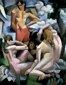 入浴者、1912。 作： Roger de La Fresnaye