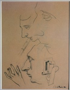 音楽家（ドローイング、20世紀 作： Roger de La Fresnaye