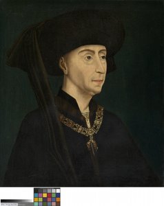 善良なるフィリップの肖像（パネルに油彩） 作： Rogier van der (after) Weyden