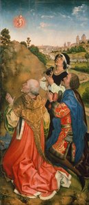 Rogier van der Weyden (1399-1464) による Bladelin 祭壇画、詳細