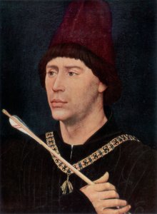 アントワーヌの肖像、ブルゴーニュのバスタード、c1456、1927 作： Rogier van der Weyden