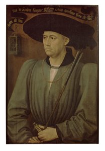 トーナメント審査員の肖像（パネルに油彩） 作： Rogier van der Weyden