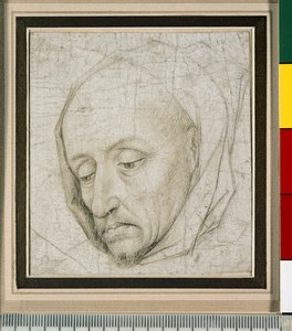 15世紀の老人の頭の研究（紙のシルバーポイント） 作： Rogier van der Weyden