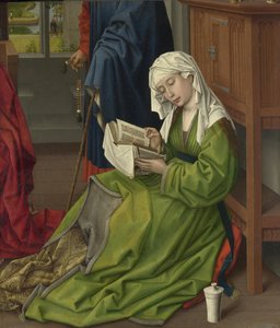 読書するマグダラーン、1438年以前（パネルに油彩） 作： Rogier van der Weyden