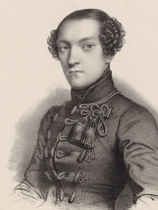 ピアニストで作曲家のアントワーヌ・デ・コンツキー1817-1899の肖像。 作： Romain Cazes