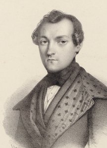 ピアニストで作曲家のアントワーヌ・デ・コンツキー1817-1899の肖像。 作： Romain Cazes