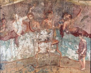 晩餐会（フレスコ 作： Roman