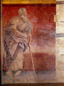哲学者、細部（フレスコ画 作： Roman