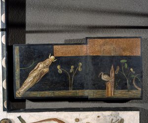 「アサロトス」（床の不掃除） ローマのハラクライトンのサイン入りモザイクの断片、紀元後2世紀、ローマ 作： Roman