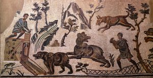 熊狩り（モザイク、紀元前4世紀