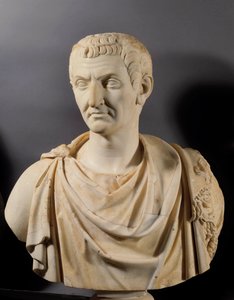 ネルヴァ皇帝（マルクス・コケウス・ネルヴァ）の胸像（西暦26-98年）、パリ、ルーヴル美術館