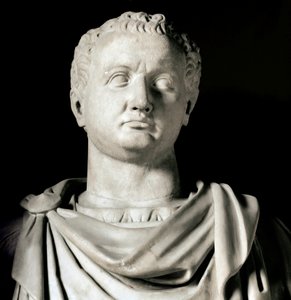 ヴェスパシアヌスの胸像（Titus Flavius Vespasianus）（西暦9-79年）ローマ皇帝 ローマ、 Musei capitolini - 皇帝フラヴィウス・ヴェスパシアヌスの胸像（西暦9-79年） - 大理石彫刻、ローマ文明 - ローマ・カピトリーノ美術館