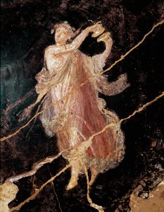 シンバルを持ったダンサー（フレスコ画 作： Roman
