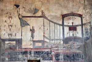 ローマ時代のフレスコ画の詳細、ヘルクラヌム（フレスコ画） 作： Roman