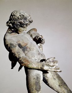 フォーンのディテール（ブロンズ彫刻